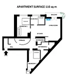 Spacious 3br With Ac In Living Room, 2 Balconies Krakow